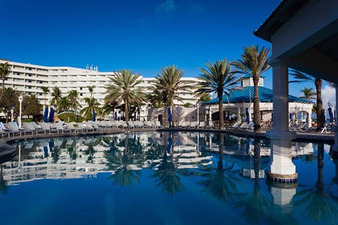 Framed Bahamas, Nassau, Sheraton Cable Beach Hotel Print