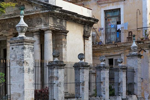 Framed Architecture in Havana, Cuba Print