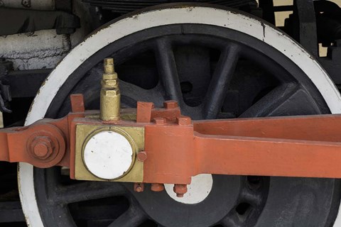 Framed Details of train, Havana, Cuba Print