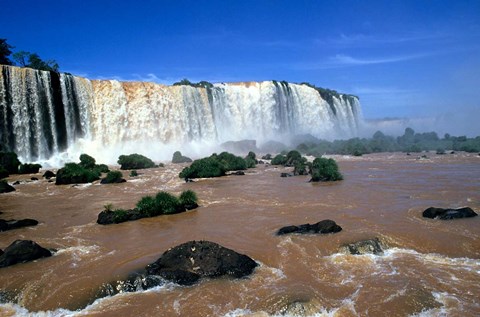 Framed Iguacu Falls, Brazil Print