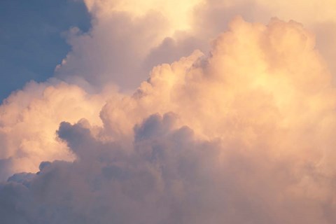 Framed Sunset clouds over Amazon basin, Peru Print