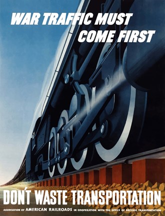Framed Don&#39;t Waste Transportation Print
