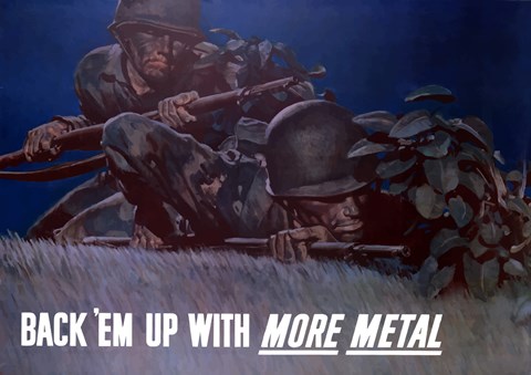 Framed Back Em Up Print