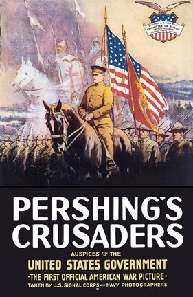 Framed Pershing&#39;s Crusaders Print