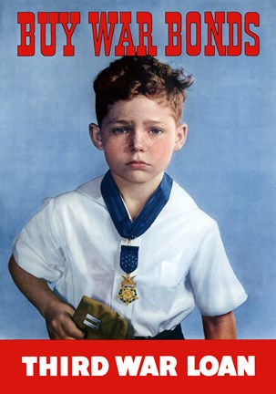 Framed Buy War Bonds - Third War Loan Print