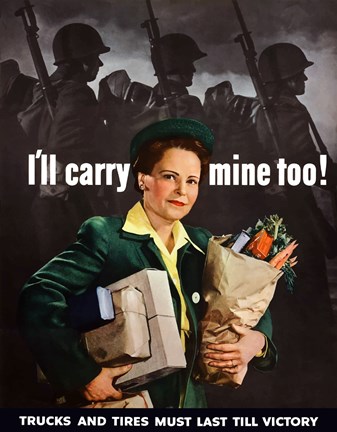 Framed I&#39;ll Carry Mine Too Print