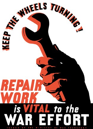 Framed Keep the Wheels Turning! Print