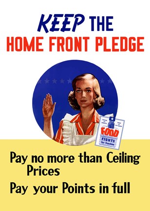 Framed Keep the Home Front Pledge Print