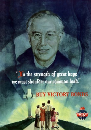 Framed Buy Victory Bonds Print