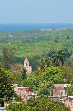 Framed Cuba, Trinidad from Palacio Brunet tower Print