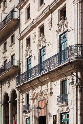 Framed Cuba Havana, Plaza de San Francisco de Asis, Hotel Print