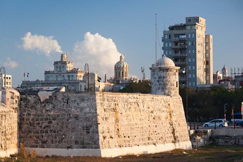 Framed Cuba, Havana, La Punta fortification Print