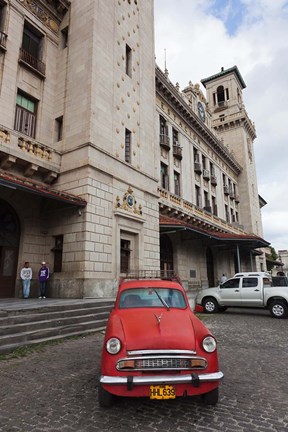 Framed Cuba, Havana, Central Train Station Print