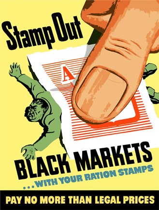 Framed Stamp Out Black Markets Print