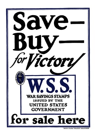 Framed Save - Buy - For Victory Print