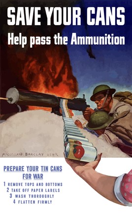 Framed Save Your Cans Print