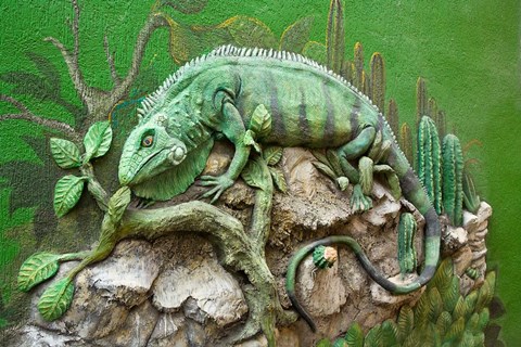 Framed Netherlands Antilles, Curacao, Willemstad, Mural Print