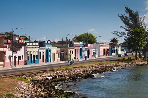Framed Cuba, Matanzas, Waterfront, Bahia de Matanzas Bay (horizontal) Print