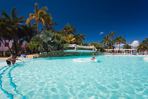 Framed Cuba, Varadero Beach, Hotel Melia Varadero Print