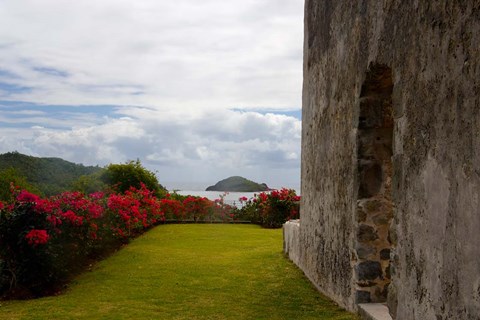 Framed Ruins at Chateau Dubuc, Caravelle Peninsula, Martinique, French Antilles, West Indies Print