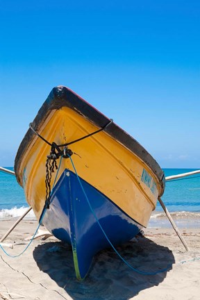 Framed Fishing Boats, Treasure Beach, Jamaica South Coast Print