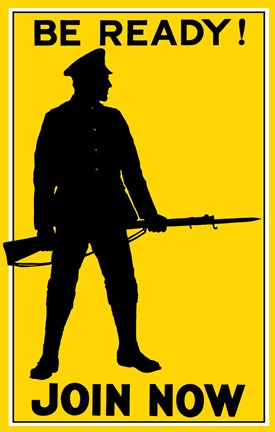 Framed Be Ready, Join Now Print