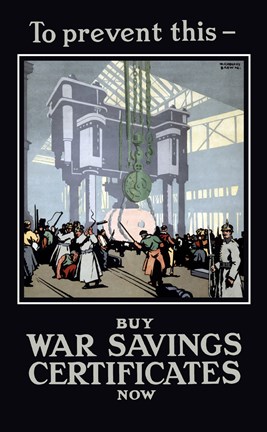 Framed Buy War Savings Certificates Print