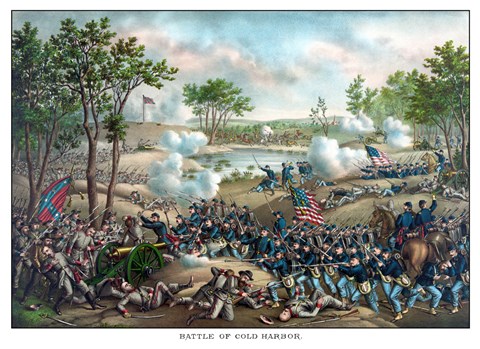 Framed Battle of Cold Harbor Print