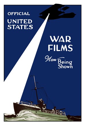 Framed War Films Now Being Shown Print