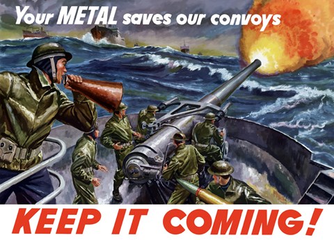 Framed Keep It Coming - Metal Saves Convoys Print