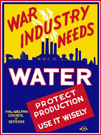 Framed War Industry Needs Water Print