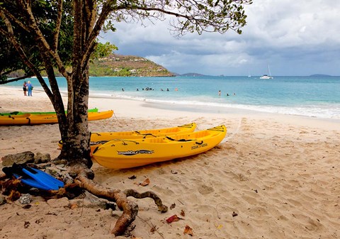 Framed Cinnamon Bay on the Island of St John, US Virgin Islands Print