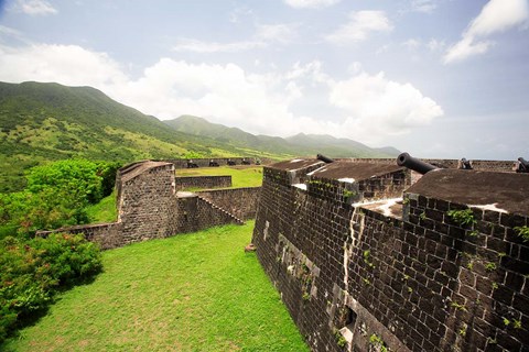 Framed Brimstone Hill Fortress, Built 1690-1790, St Kitts, Caribbean Print