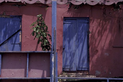 Framed Front Porch on Saint Croix, Caribbean Print