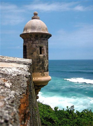 Framed Puerto Rico, San Juan, Fort San Felipe del Morro Print