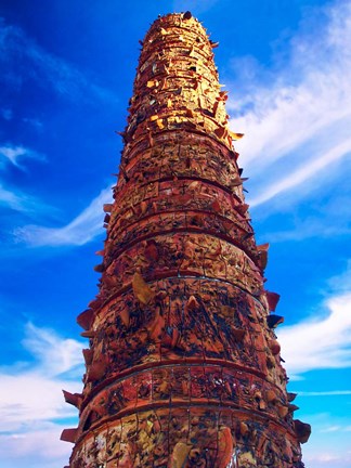 Framed View of El Totem in Plaza del Totem, San Juan, Puerto Rico, Print