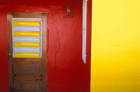 Framed Architectural Details, St Martin, Caribbean Print