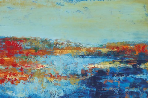 Framed Shoreline Glimmer II Print