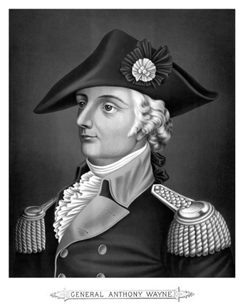 Framed General Mad Anthony Wayne (Revolutionary War) Print