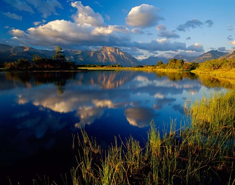 Framed Maskinonge Lake, Wateron Lakes National Park, Alberta, Canada Print