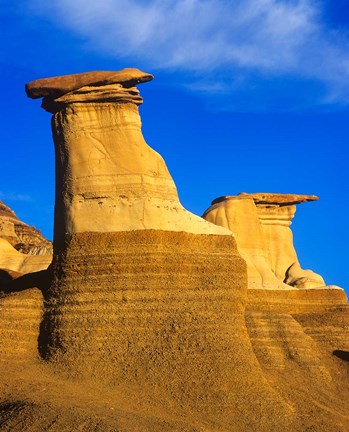 Framed Hoodoos at Drumheller Alberta, Canada Print