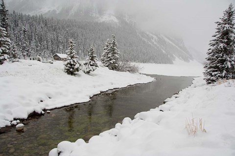 Framed Winter Views Around Lake Louise, Alberta, Canada Print