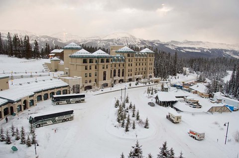 Framed Farimont Chateau, Lake Louise, Alberta, Canada Print