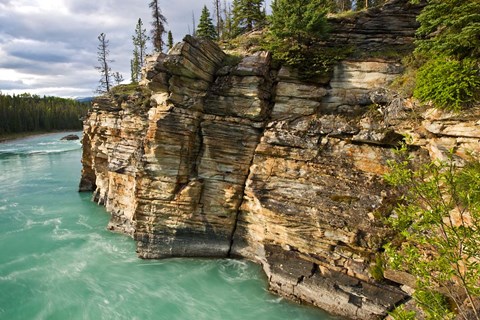 Framed Canada, Alberta, Jasper National Park, Athabasca River Print