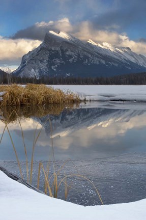 Framed Mount Rundle, Vermillion Lake, Banff NP, Alberta Print