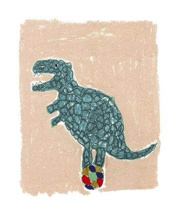 Framed T Rex Balance Print