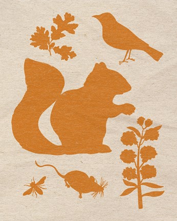 Framed Woodland Creatures II Print