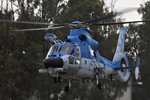 Framed AS-565 Atalef of the Israeli Air Force Print