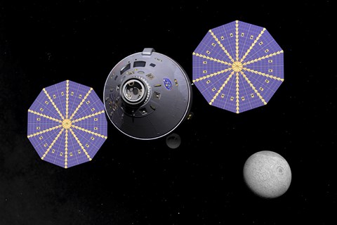 Framed Artist&#39;s concept of the next generation Deep Space Vehicle&#39;s command module Print