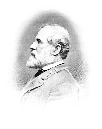Framed General Robert E Lee (Vintage Civil War) Print